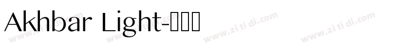Akhbar Light字体转换 Akhbar Light字体转换